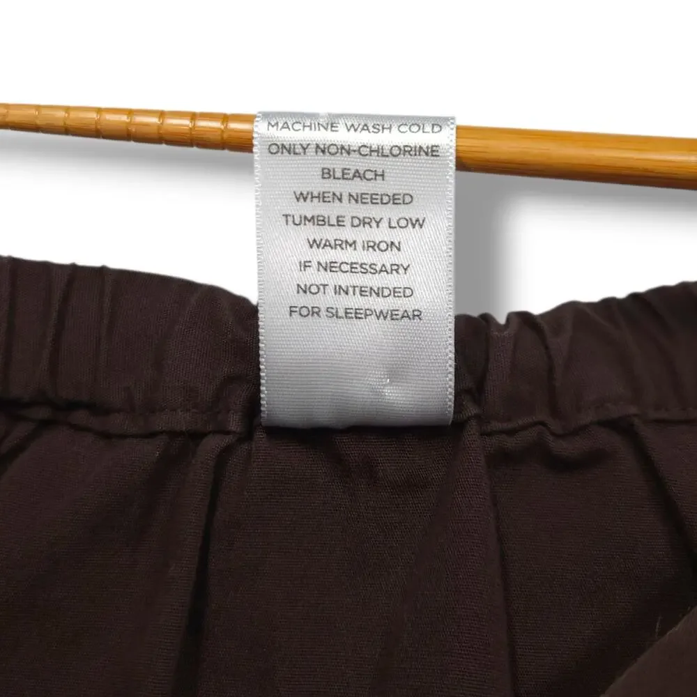 Gymboree Button Applique Elastic Waist A Line Skirt Brown Multicolor Girls 7‎